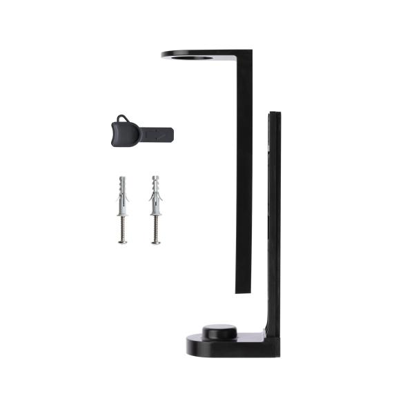 Pump-Dispenser-Holder--380ml--with-Screw-Fittings---Black